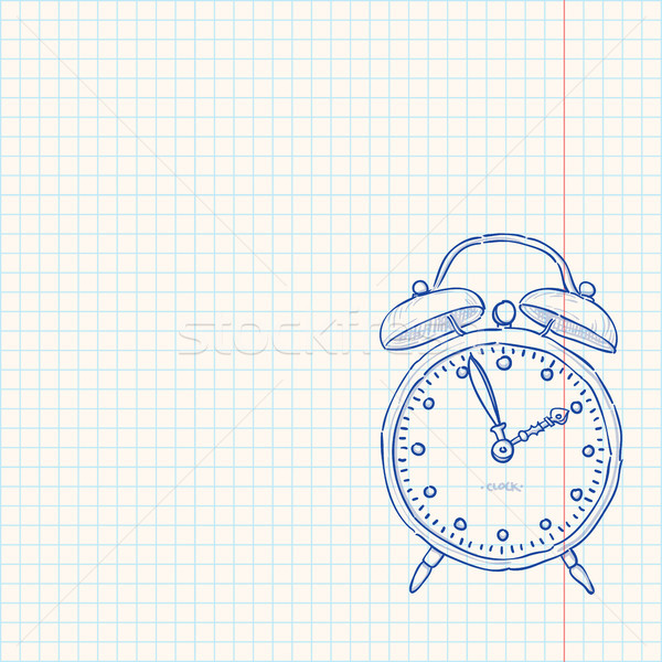 Alarm Clock Doodle Stock photo © nikdoorg