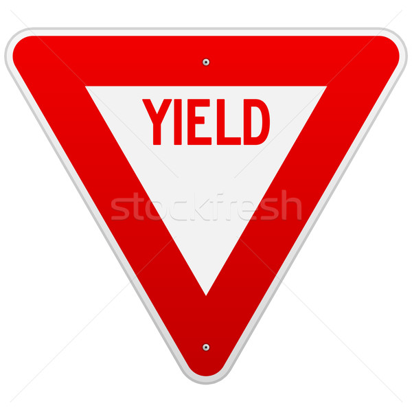 Stock photo: USA Yield Sign