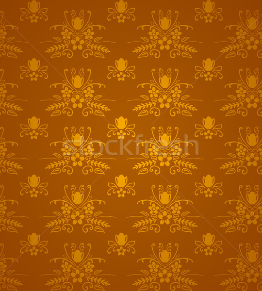 [[stock_photo]]: Or · damassé · modèle · or · brun