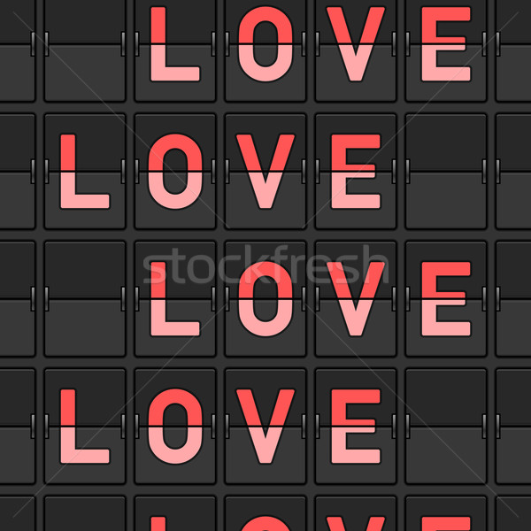 Love Flip Board Stock photo © nikdoorg