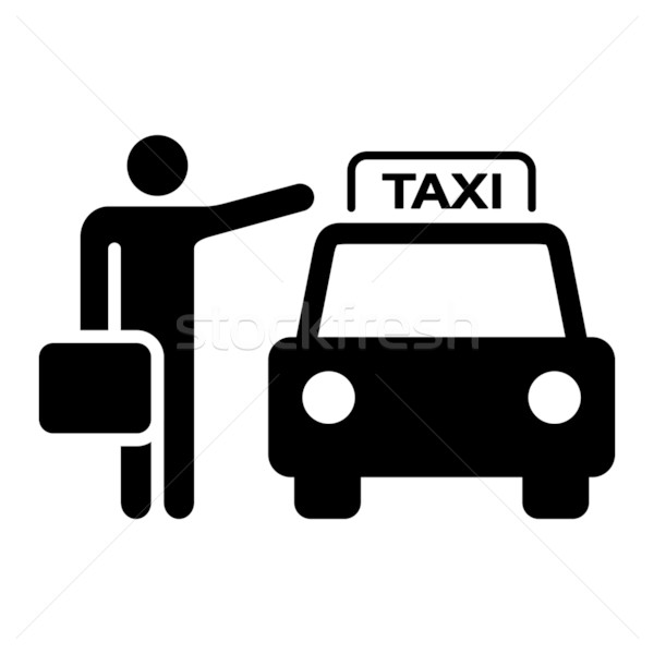 Taxi Sign Silhouette Stock photo © nikdoorg