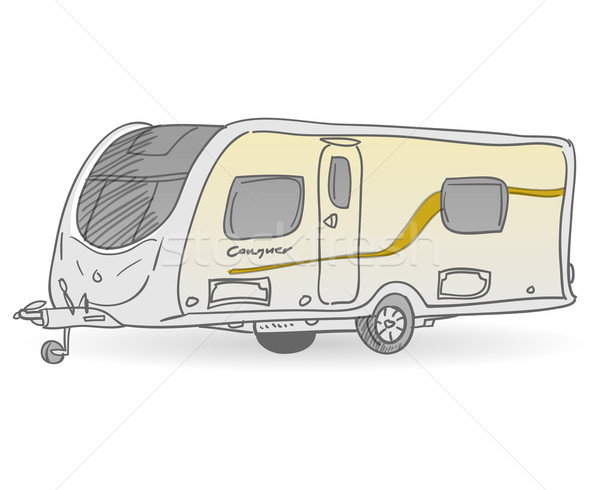 Towing Caravan Stock photo © nikdoorg