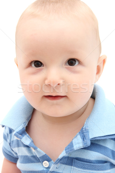 肖像 美麗 嬰兒 男孩 微笑 面對 商業照片 © nikkos