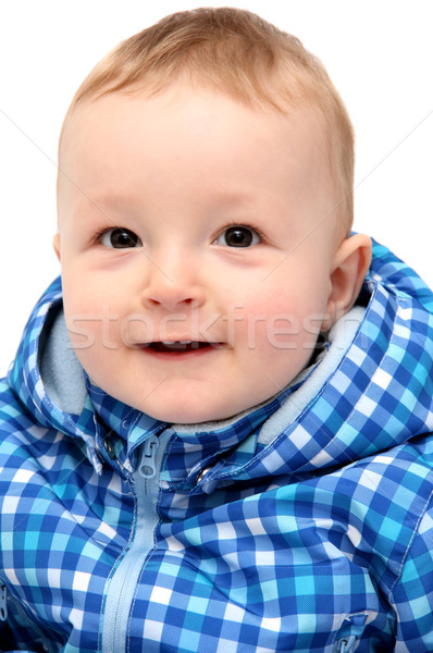 Riendo feliz bebé nino sonrisa cara Foto stock © nikkos
