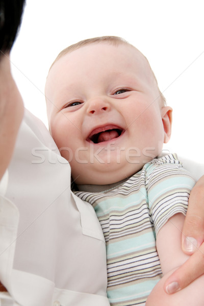 幸せ 赤ちゃん 手 笑顔 愛 ストックフォト © nikkos