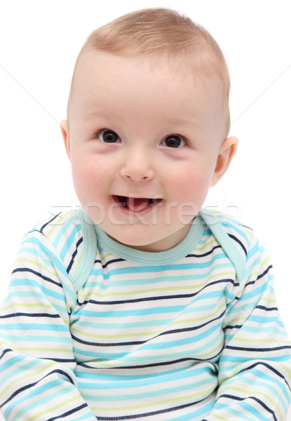 Hermosa riendo feliz bebé nino sonrisa Foto stock © nikkos