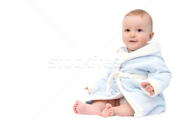 Bebé bano hermosa mirar cámara cara Foto stock © nikkos