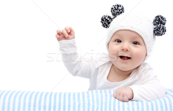 赤ちゃん 笑い 幸せ ファッション 少年 子供 ストックフォト © nikkos