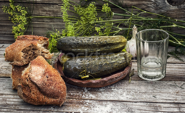 pickled cucumbers Stock photo © nikolaydonetsk