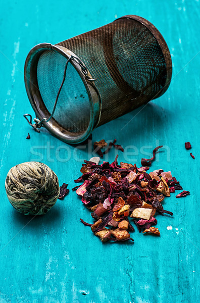 leaves of the tea brewing Stock photo © nikolaydonetsk