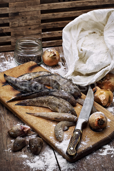 raw fish on the table cooks Stock photo © nikolaydonetsk