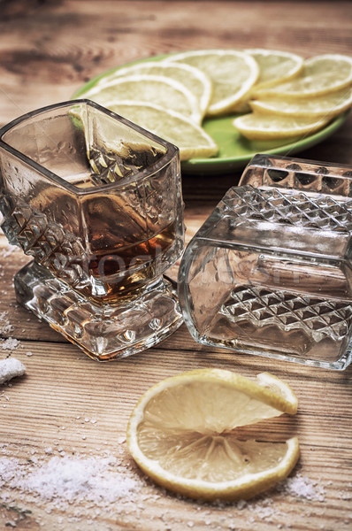 Stock photo: alcoholic drink of whiskey