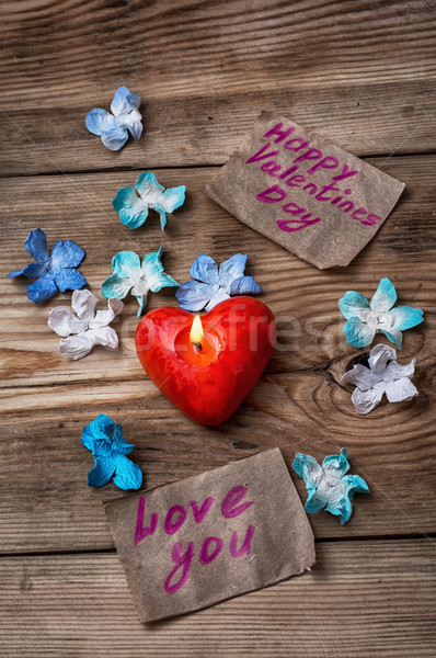 San valentino simbolico cartolina riconoscimento amore carta Foto d'archivio © nikolaydonetsk
