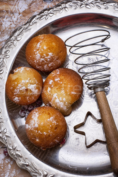 Muffins heerlijk home gekookt geurig vers Stockfoto © nikolaydonetsk