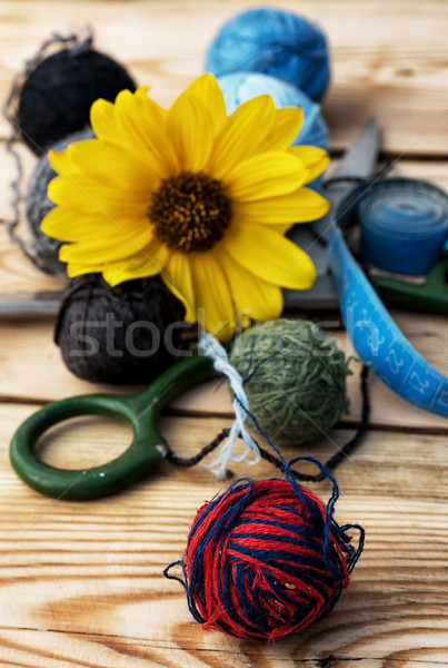 sewing accessories Stock photo © nikolaydonetsk