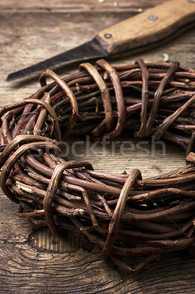 licorice rolled in coil on wooden background Stock photo © nikolaydonetsk