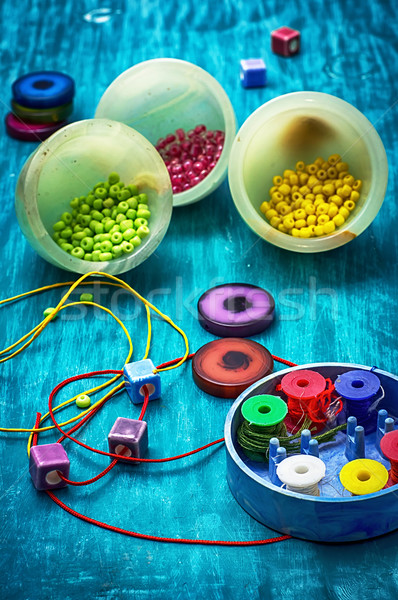 crafts with beads Stock photo © nikolaydonetsk