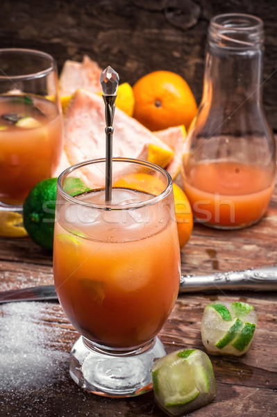 fresh tropical fruit juices Stock photo © nikolaydonetsk