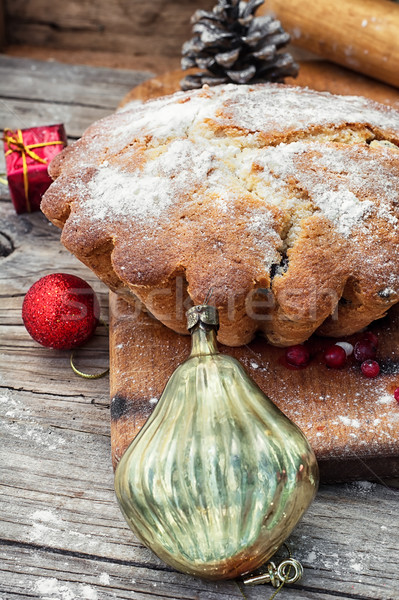 Christmas gebakken eigengemaakt dessert voedsel Stockfoto © nikolaydonetsk