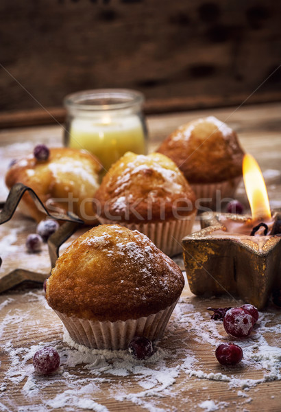 Muffinok finom otthon főtt illatos friss Stock fotó © nikolaydonetsk