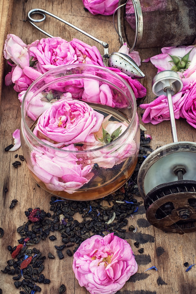 tea rose buds Stock photo © nikolaydonetsk