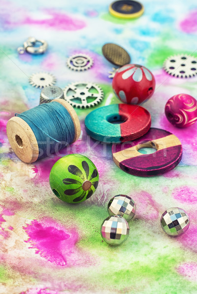 constituent elements for the assembly of beads Stock photo © nikolaydonetsk