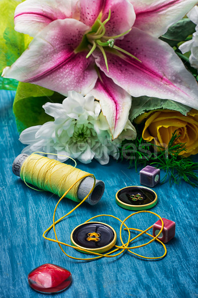 thread and buttons Stock photo © nikolaydonetsk