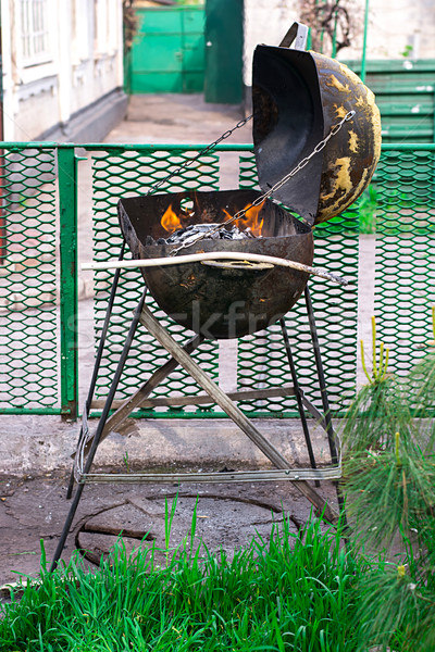 unusual grill Stock photo © nikolaydonetsk