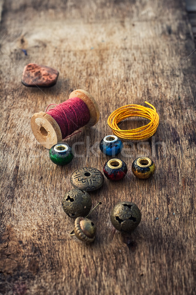 Stylish beads for needlework Stock photo © nikolaydonetsk
