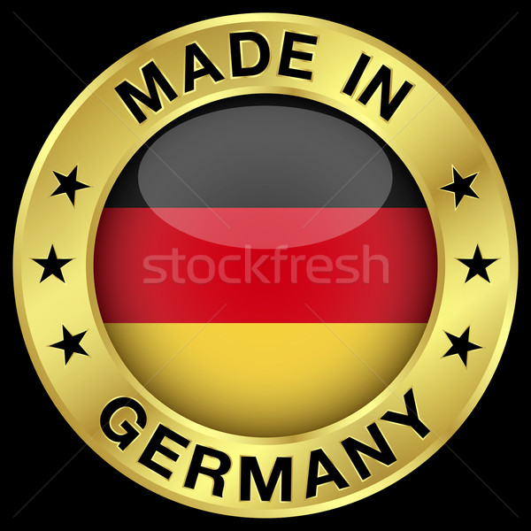 Foto stock: Alemania · oro · placa · icono · central