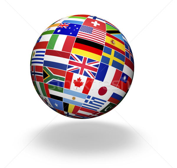 World Flags International Globe Stock photo © NiroDesign