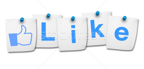 Como icono palabra sitio web medios de comunicación social Foto stock © NiroDesign