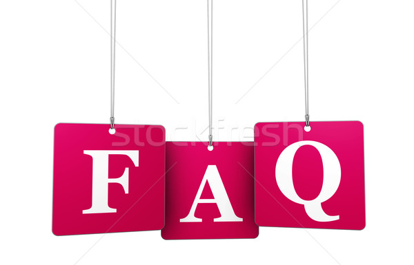 Web FAQ Website Unterstützung Befragung helfen Stock foto © NiroDesign