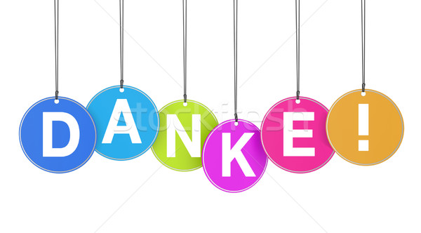 Danke Concept On Tags Stock photo © NiroDesign