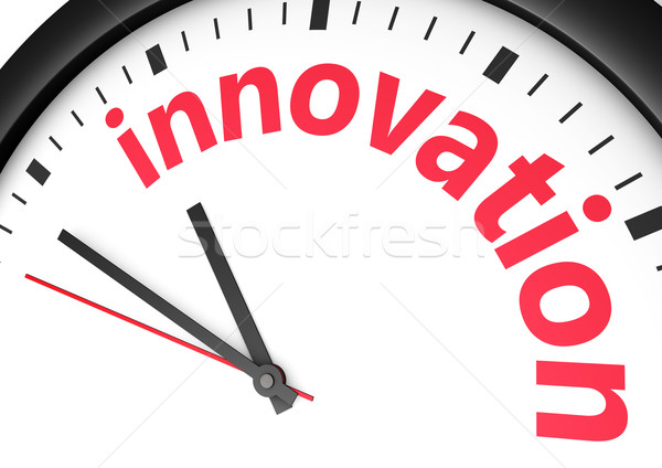 üzlet innováció idő innovatív óra szó Stock fotó © NiroDesign