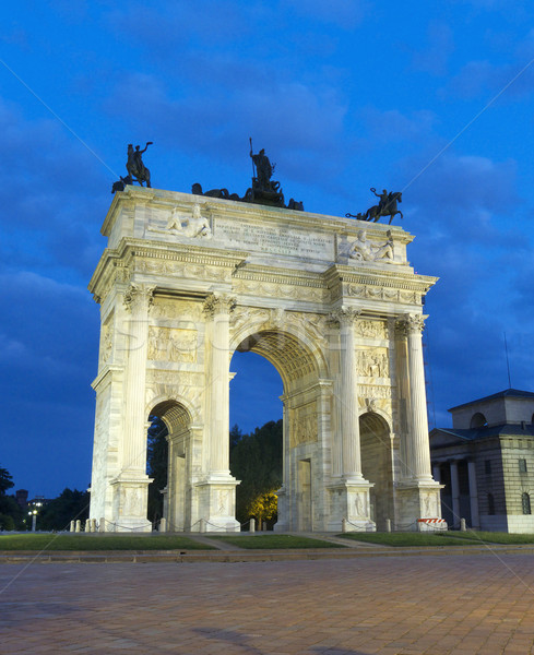 拱 和平 米蘭 意大利 正面 視圖 商業照片 © NiroDesign