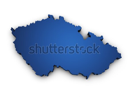 Map Of Burkina Faso 3d Shape Stock photo © NiroDesign