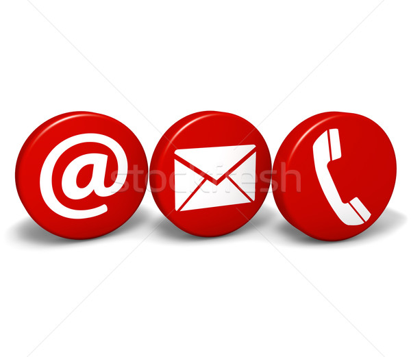 Web Contact Us Icons Concept Stock photo © NiroDesign