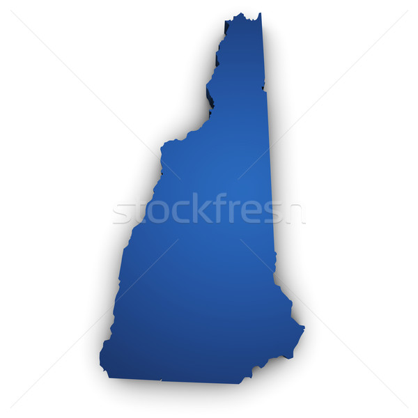 Map Of New Hampshire State 3d Shape Stock photo © NiroDesign
