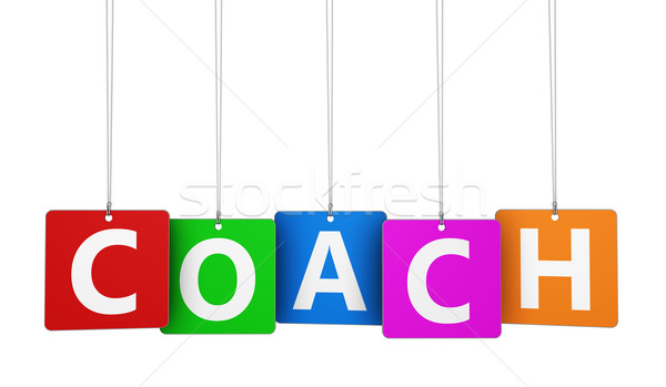 Foto d'archivio: Coach · segno · colorato · business