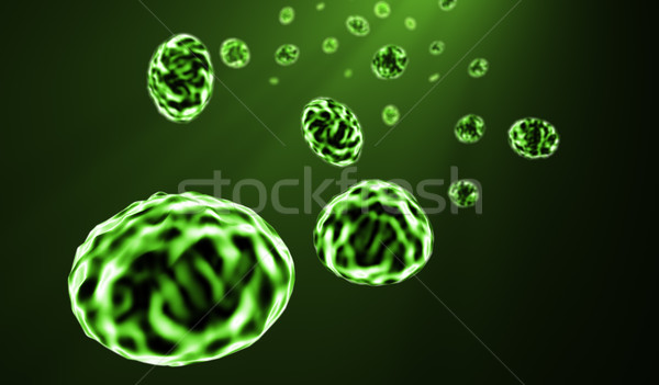 Genetyczny badań nauki 3d ilustracji futurystyczny streszczenie Zdjęcia stock © NiroDesign