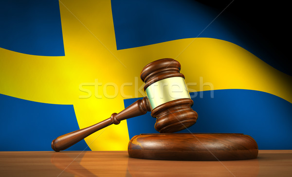 Swedish Law And Justice Concept Stock photo © NiroDesign