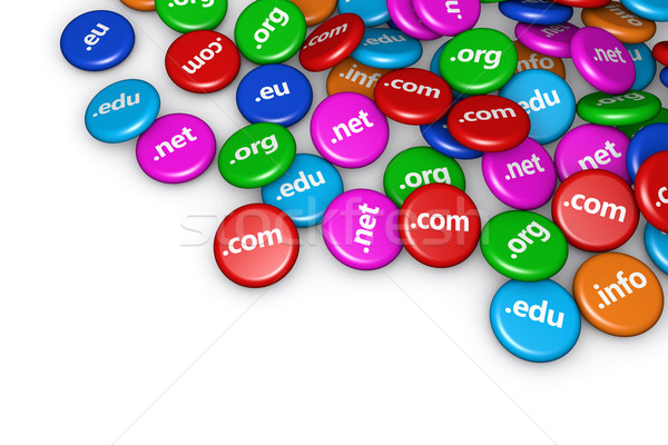Domain név internet háló weboldal feliratok Stock fotó © NiroDesign