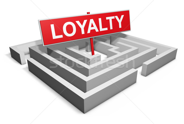 лояльность клиентов маркетинга бизнеса марка слово Сток-фото © NiroDesign