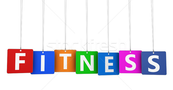 Stock photo: Fitness Health Care Tags