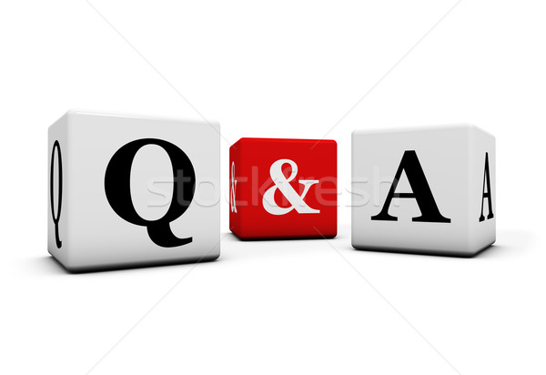 Domande risposte web faq business contatto Foto d'archivio © NiroDesign