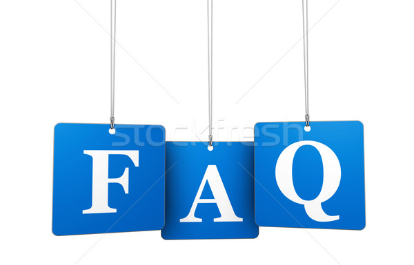 Website FAQ Unterstützung Befragung helfen Zeichen Stock foto © NiroDesign