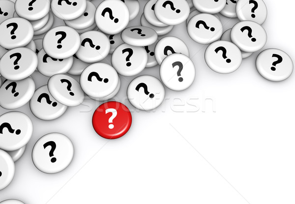 Question Mark Symbol On Badges Stock photo © NiroDesign