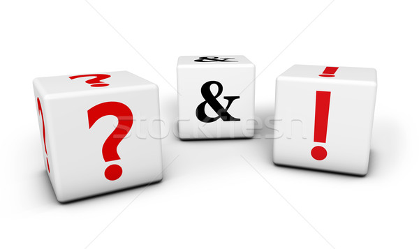 Domande risposte web faq business contatto Foto d'archivio © NiroDesign