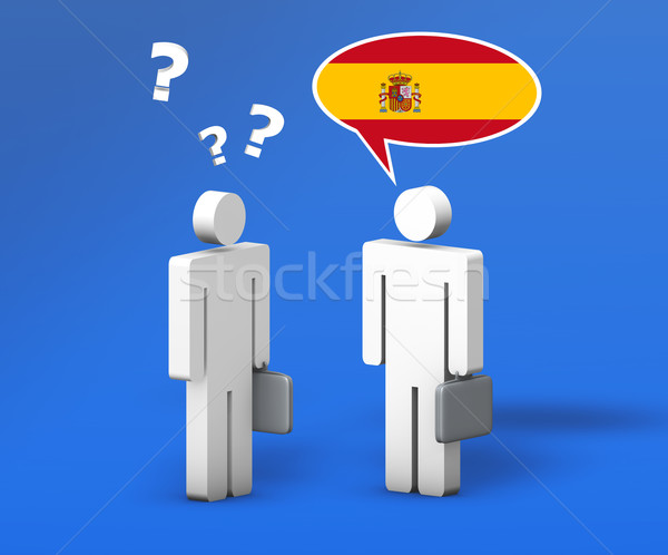 Business Spanish Language Concept Stock photo © NiroDesign